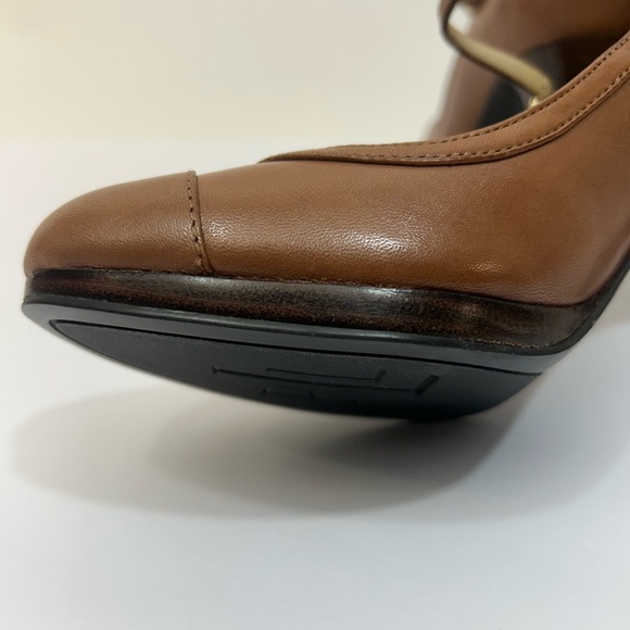 Lauren Ralph Lauren Brown Heels with Strap size 7.5 - Picture 10 of 12